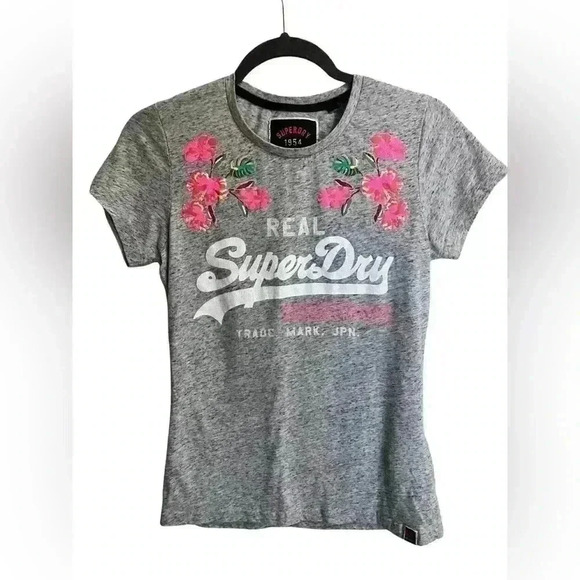 Superdry Jersey Logo Short Sleeve T-Shirt - Picture 1 of 7